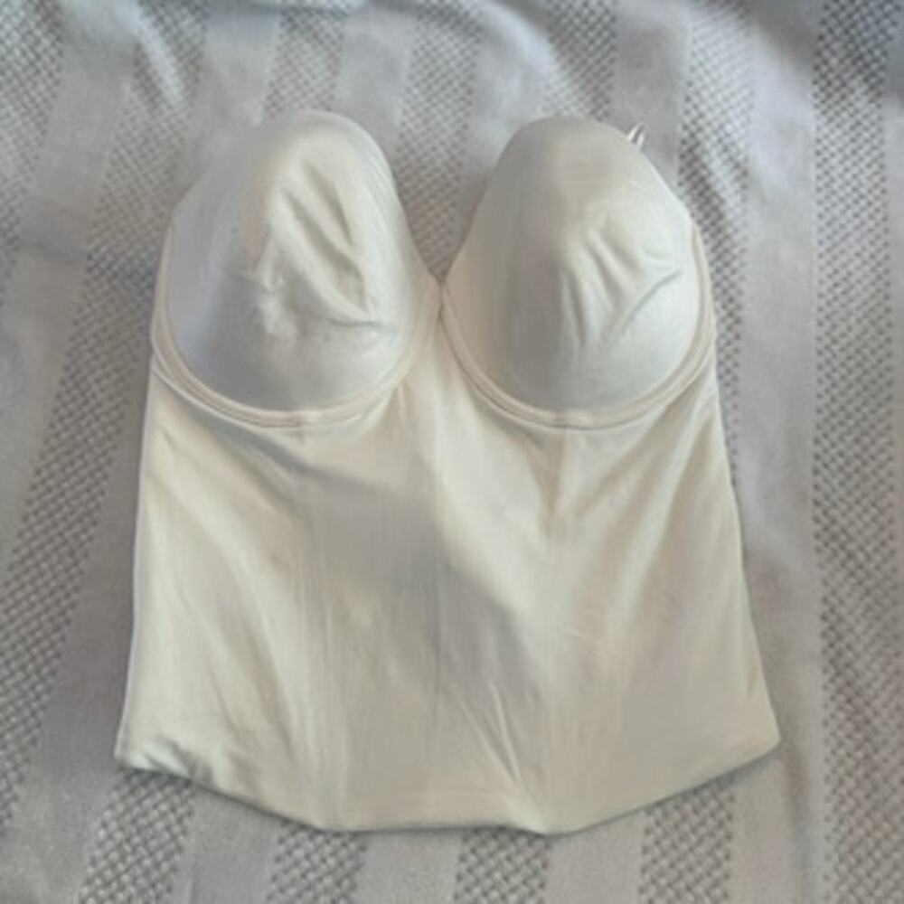 nwt new maidenform Lift padded Strapless Longline Corset Bustier Bra 36D